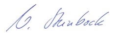 Unterschrift von Vorstandssprecherin Nikola Steinbock Unterschrift von Vorstandssprecherin Nikola Steinbock
